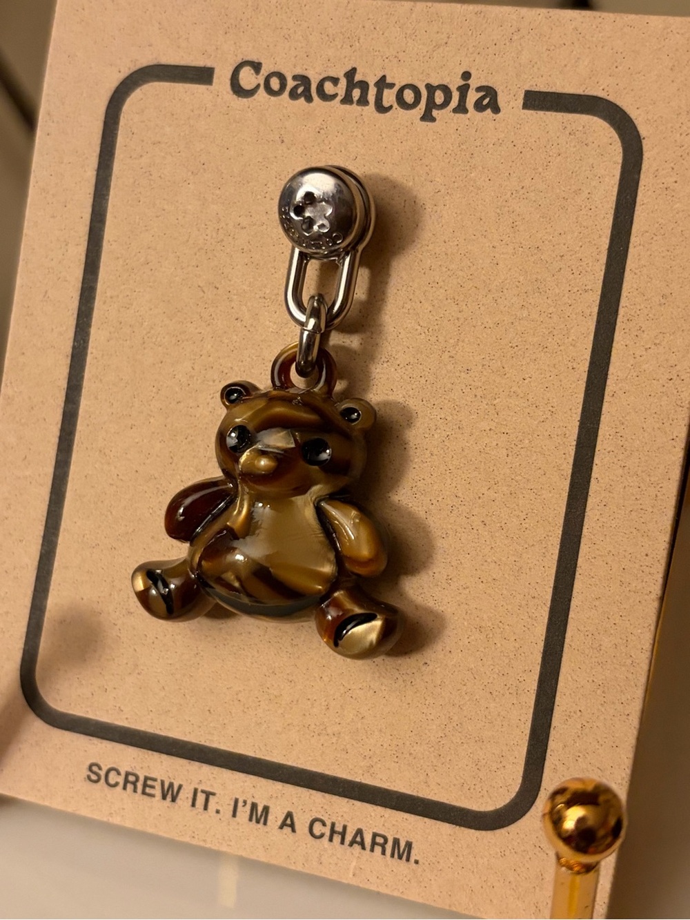 Coachtopia (Coach) Bear Bag Charm New